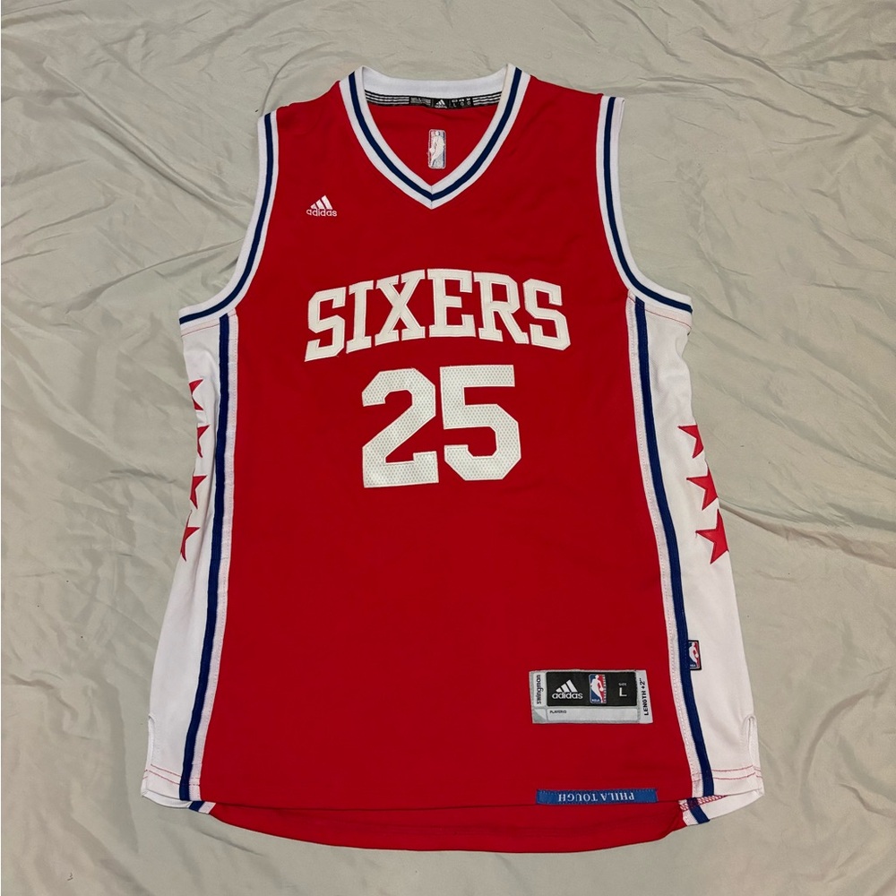 NBA Philadelphia 76ers Ben Simmons stitched jersey size L length +2